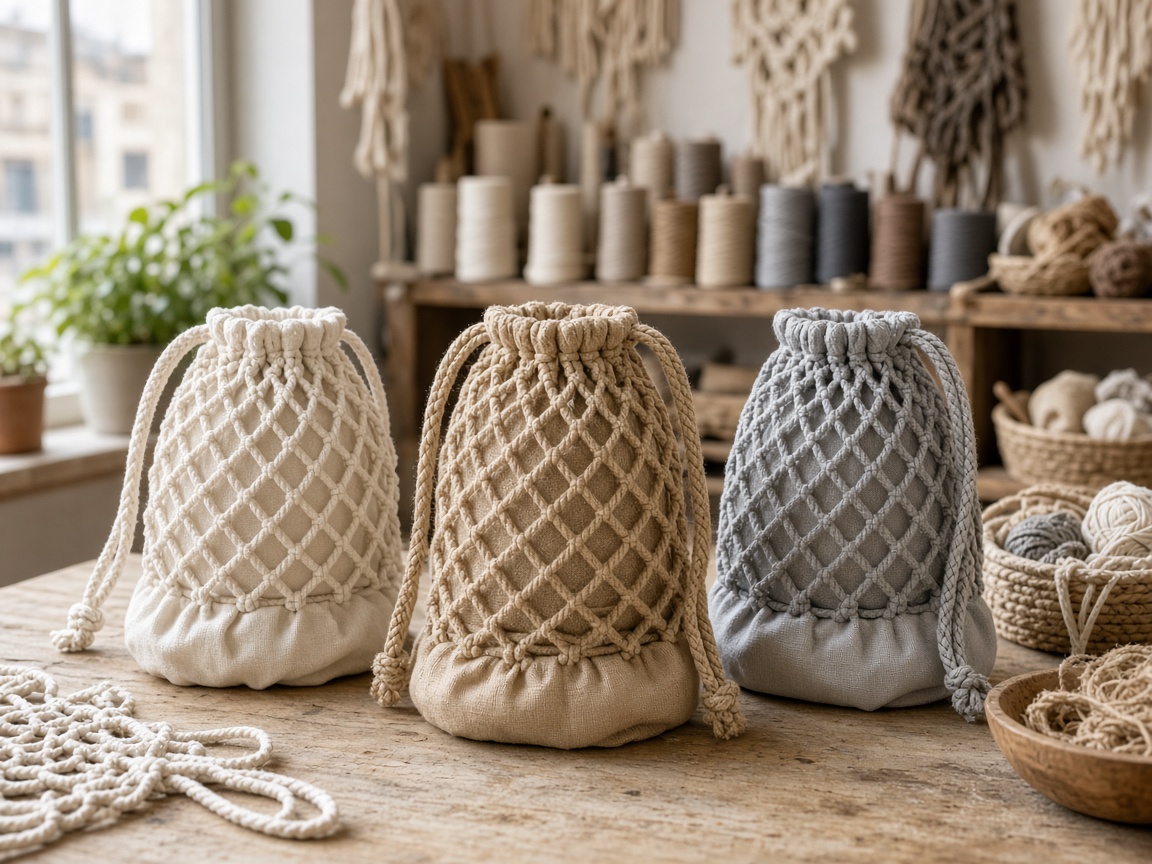 Rope bags at Macrame Mintcrest