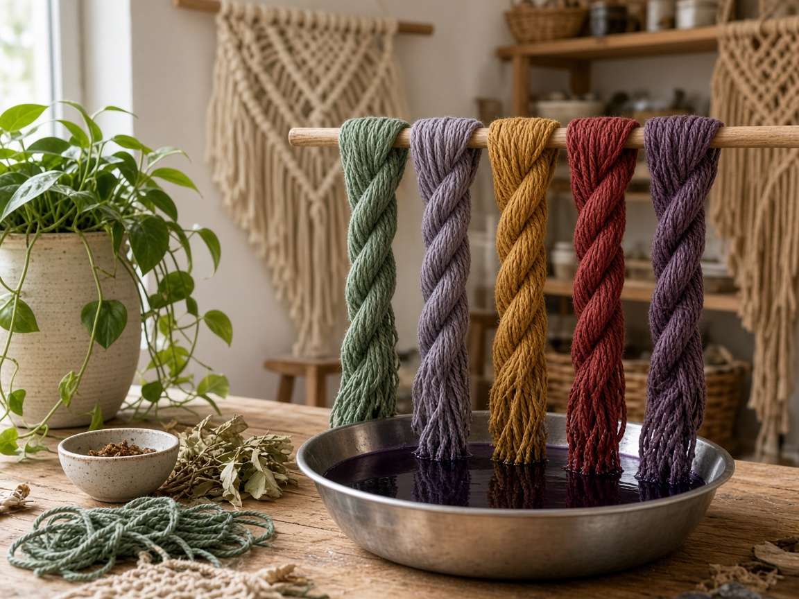 Dyed cord days at Macrame Mintcrest